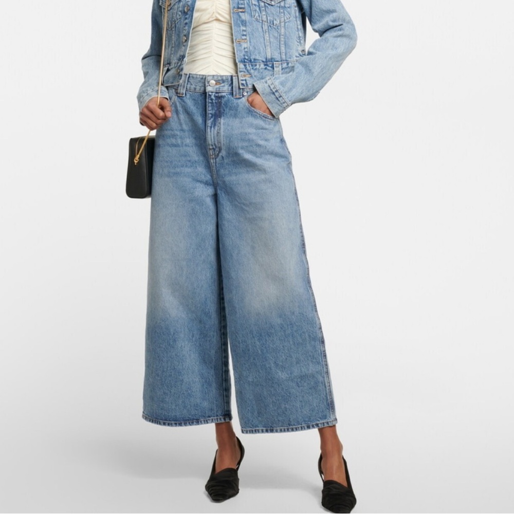Khaite - Rapton high-rise wide-leg jeans Size 26